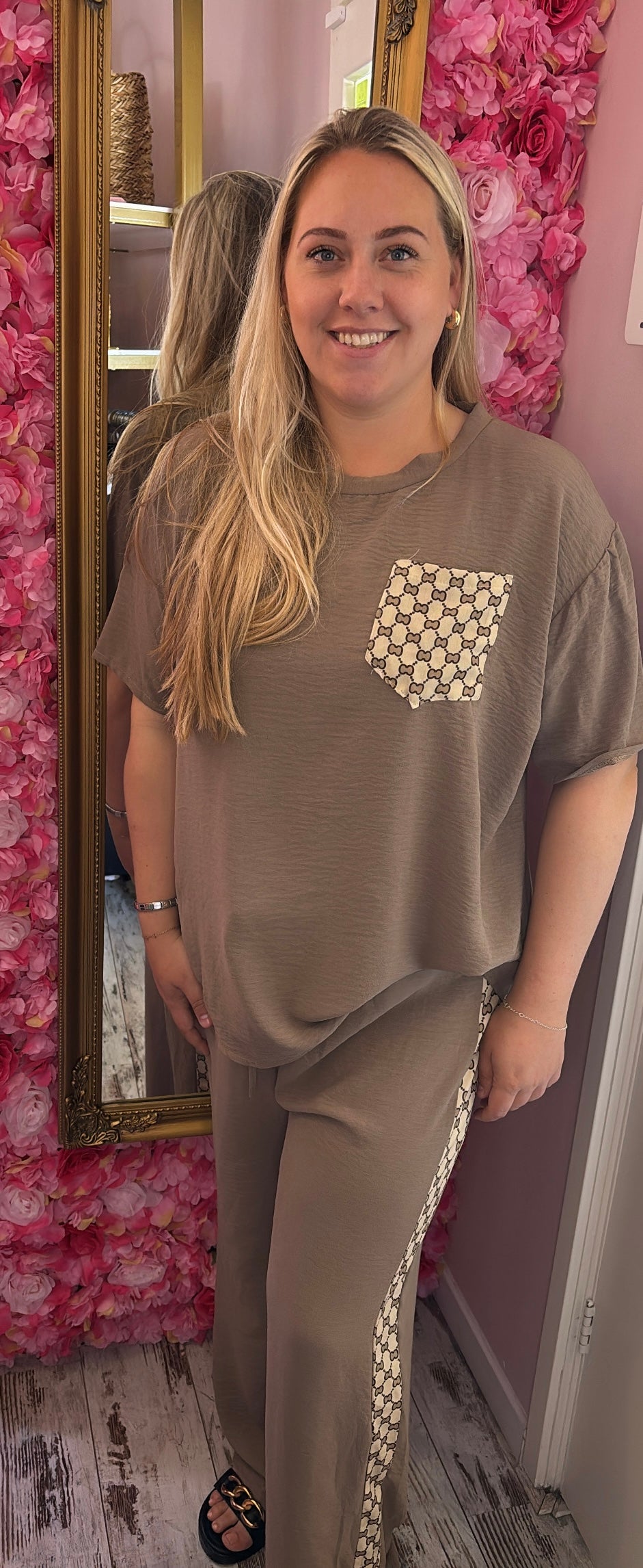 Set Flucc Summer Taupe Plus Size maat 40 t/m 48