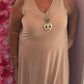 Jurk Fay Beige Plus Size 46 t/m 52