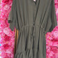 Jurk Marbella Leger Groen Plus Size 48 t/m 54-56