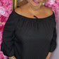 Tuniek Glamour Zwart Plus Size maat 46 t/m 54