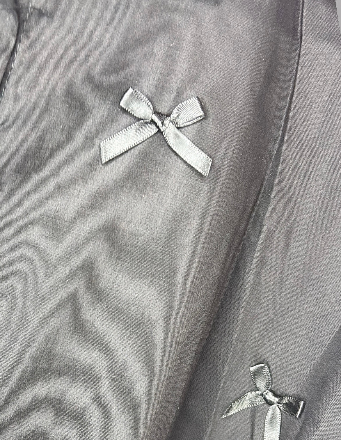 Blouse Cute Bow Zwart Maat 46 t/m 52-54