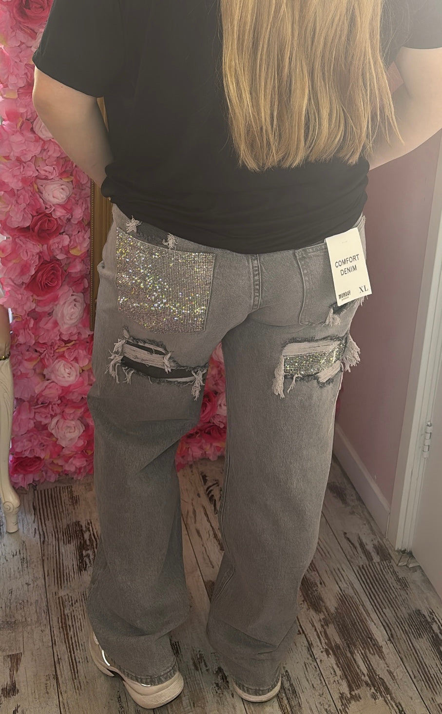 Jeans Wide Leg Glamour S t/m XL