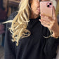 Sweater strass Zwart tot Maat 44