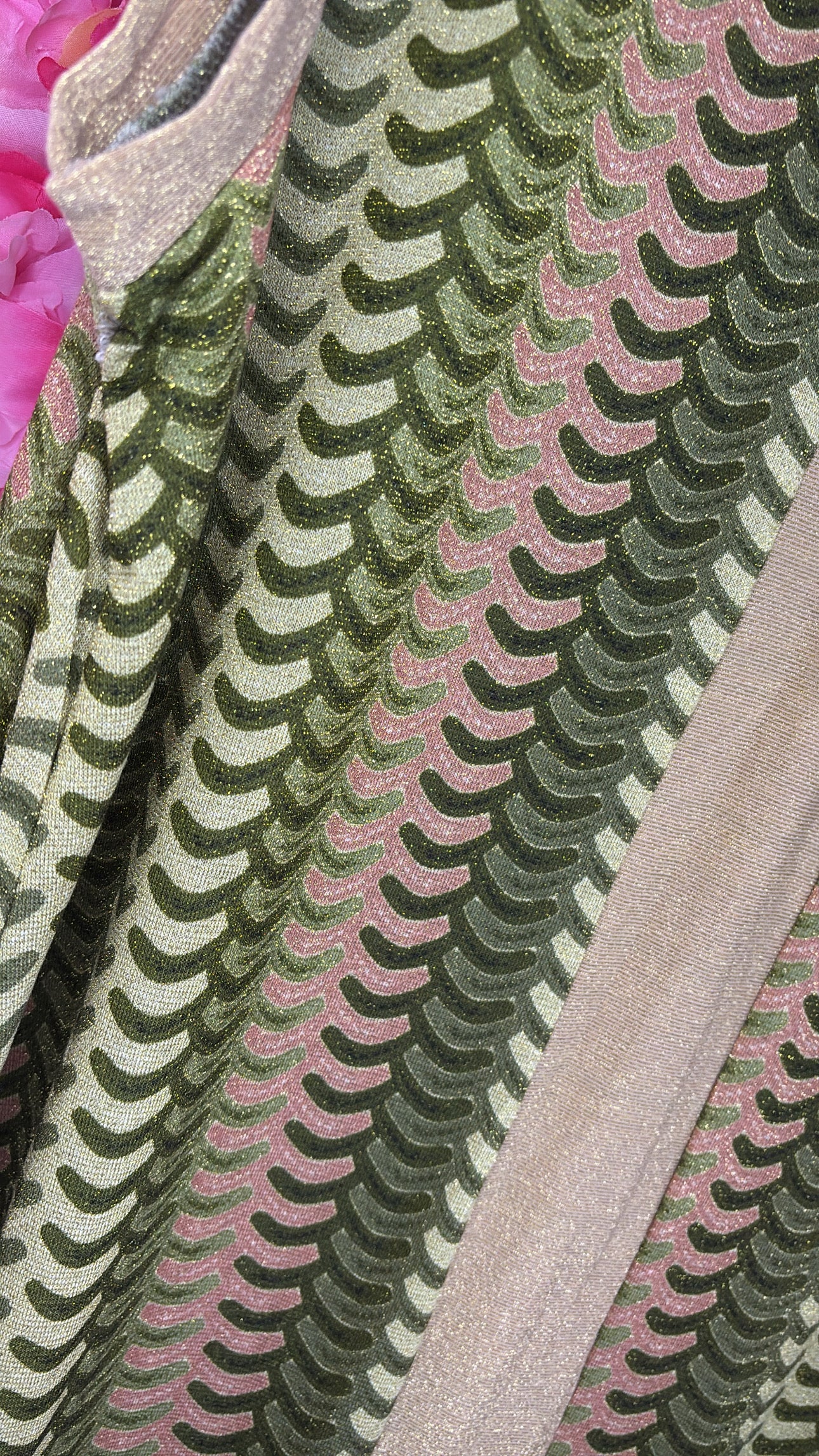 Lange Jurk Beauty Shine Groen Plus Size maat 48 t/m 54-56