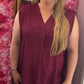 Top Flucc Bordeaux Plus Size Maat 44 t/m 50-52