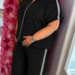 Set Sporty Zwart Plus Size maat 48 t/m 54