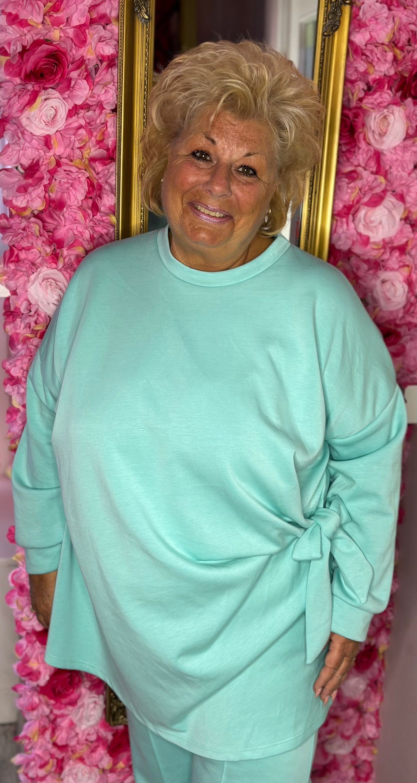 Comfy Set Bowy Mint Plus Size maat 50 t/m 58