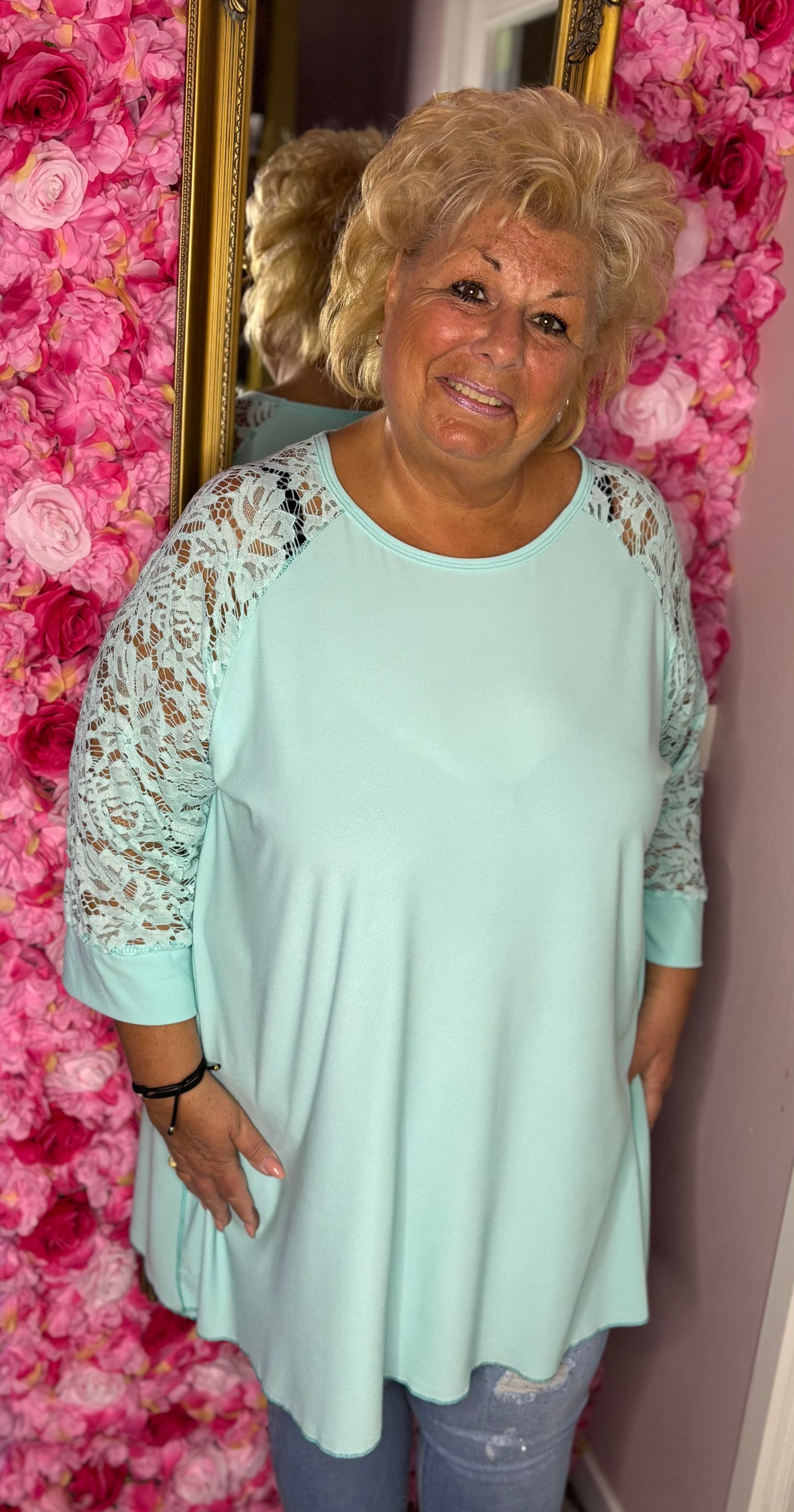 Tuniek Kant Mint Maat 46 t/m 54