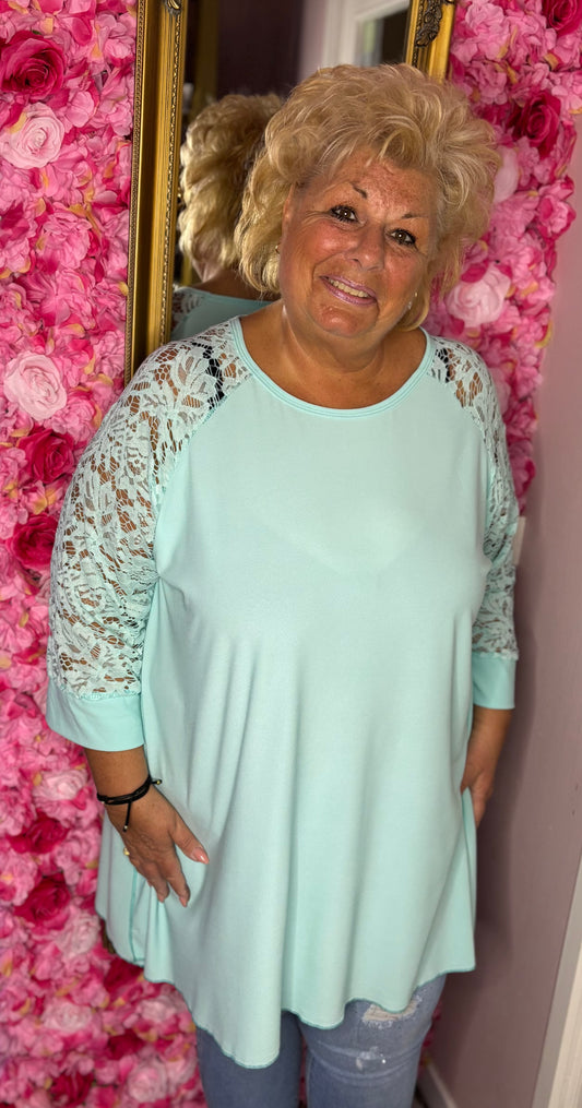 Tuniek Kant Mint Maat 46 t/m 54