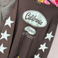 Long Sleeve Cali Funk Bruin Plus Size tot maat 48