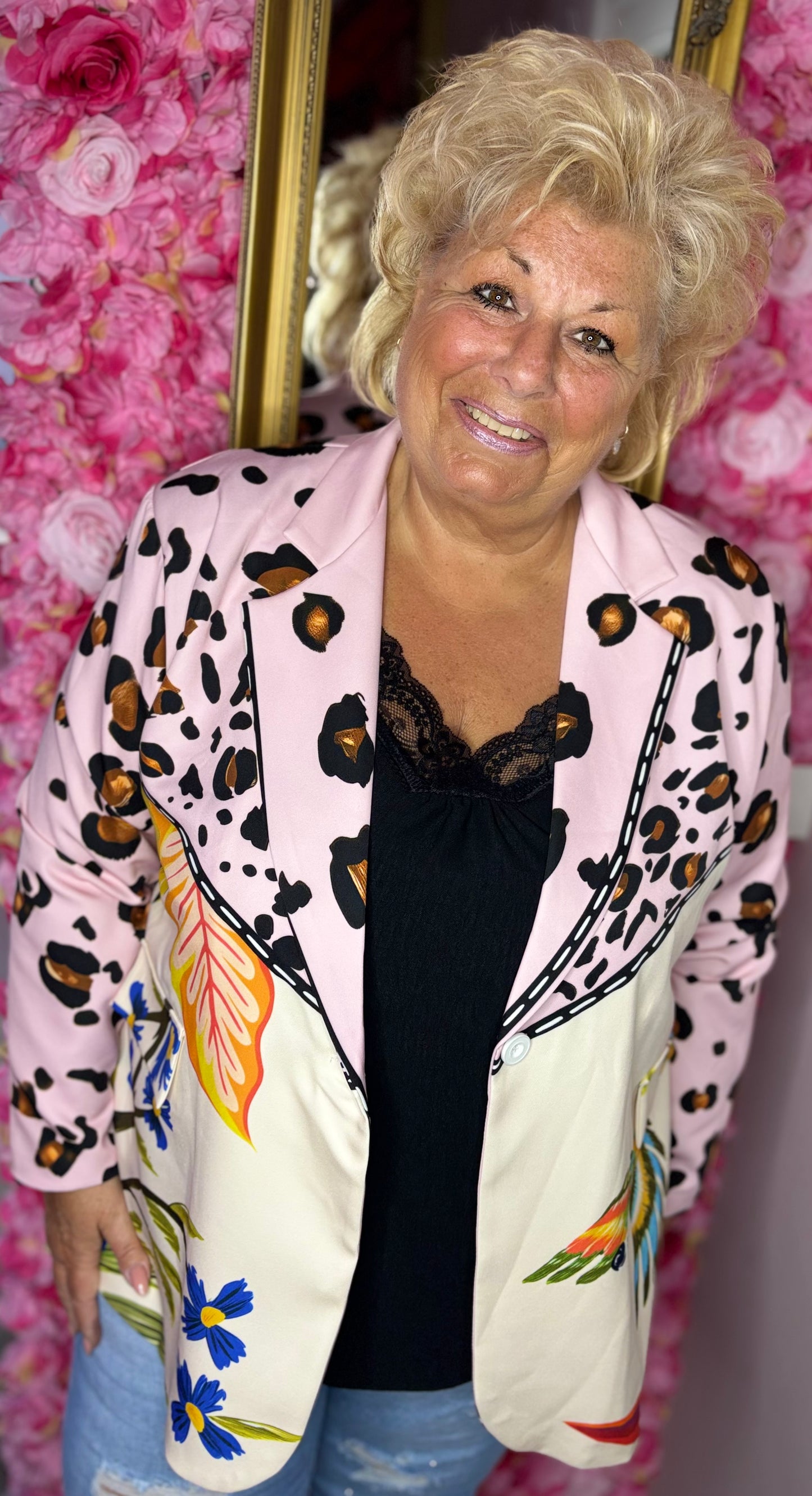 Colbert Different Pink Plus size Maat 48 t/m 54