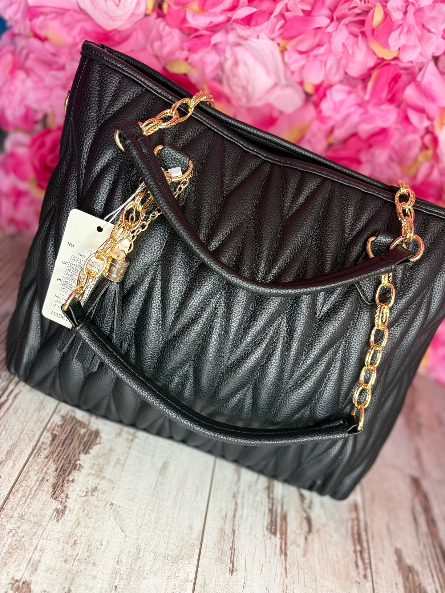 Tas Big Gold Zwart