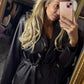 Short Trench Leather Look Bruin tot maat 42