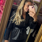 Short Trench Leather Look Zwart tot maat 42