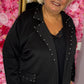 Colbert Studded Zwart Plus size Maat 48 t/m 54