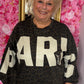 Sweater Panter Paris Zwart Plus Size Maat 46 t/m 52