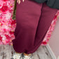 Broek Comfy Pof Bordeaux Plus Size Maat 48 t/m 54