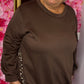 Comfy Wild Detail Bruin Plus Size maat 48 t/m 54