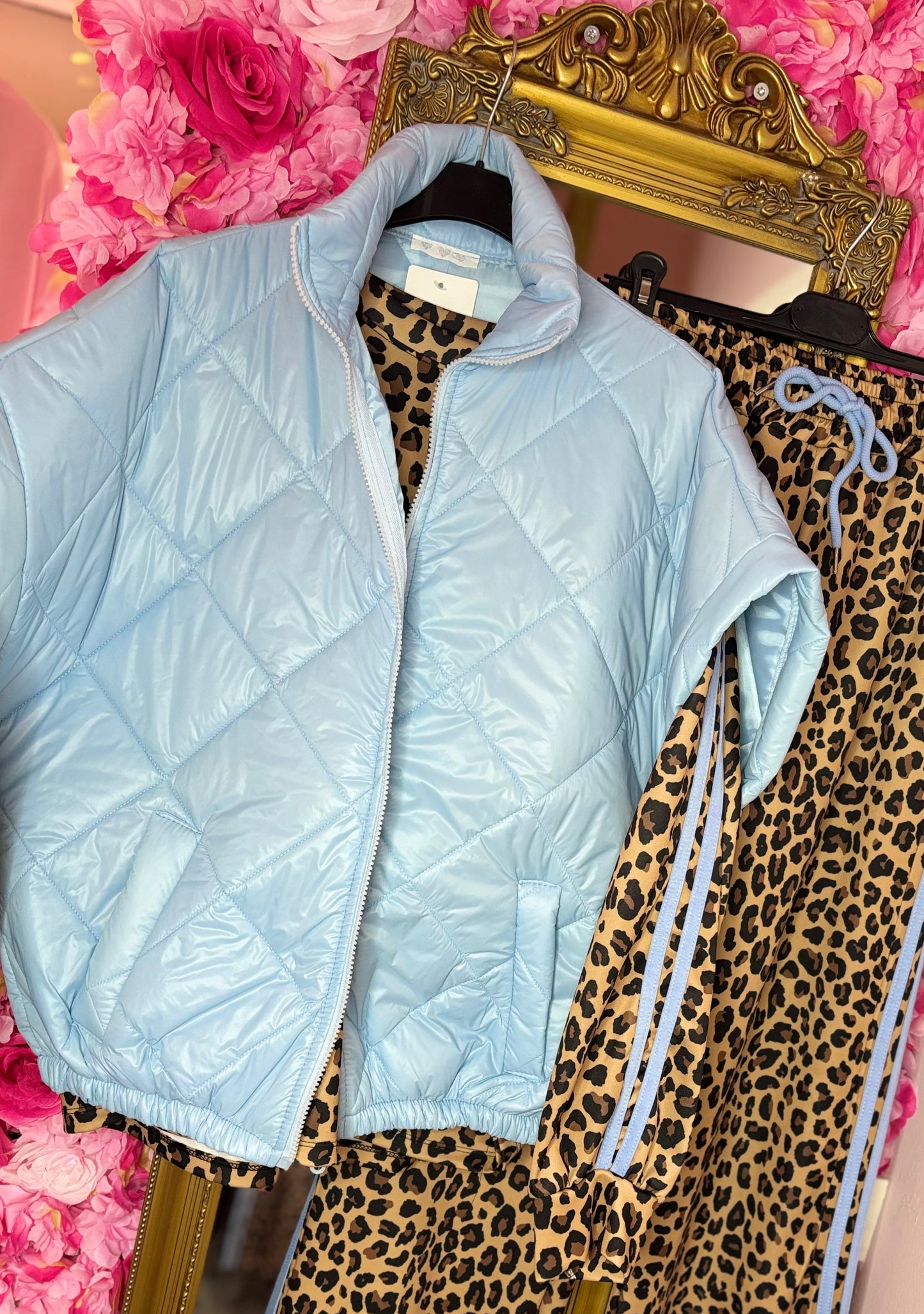 Bodywarmer Licht Blauw tot maat 42