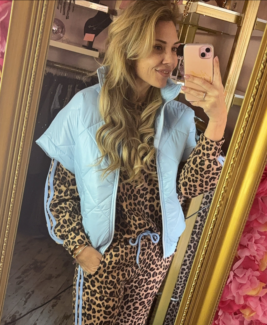 Bodywarmer Licht Blauw tot maat 42