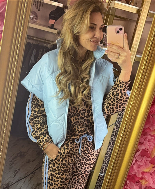 Bodywarmer Licht Blauw tot maat 42