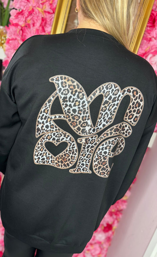 Sweater Amour Zwart Plus Size tot maat 48