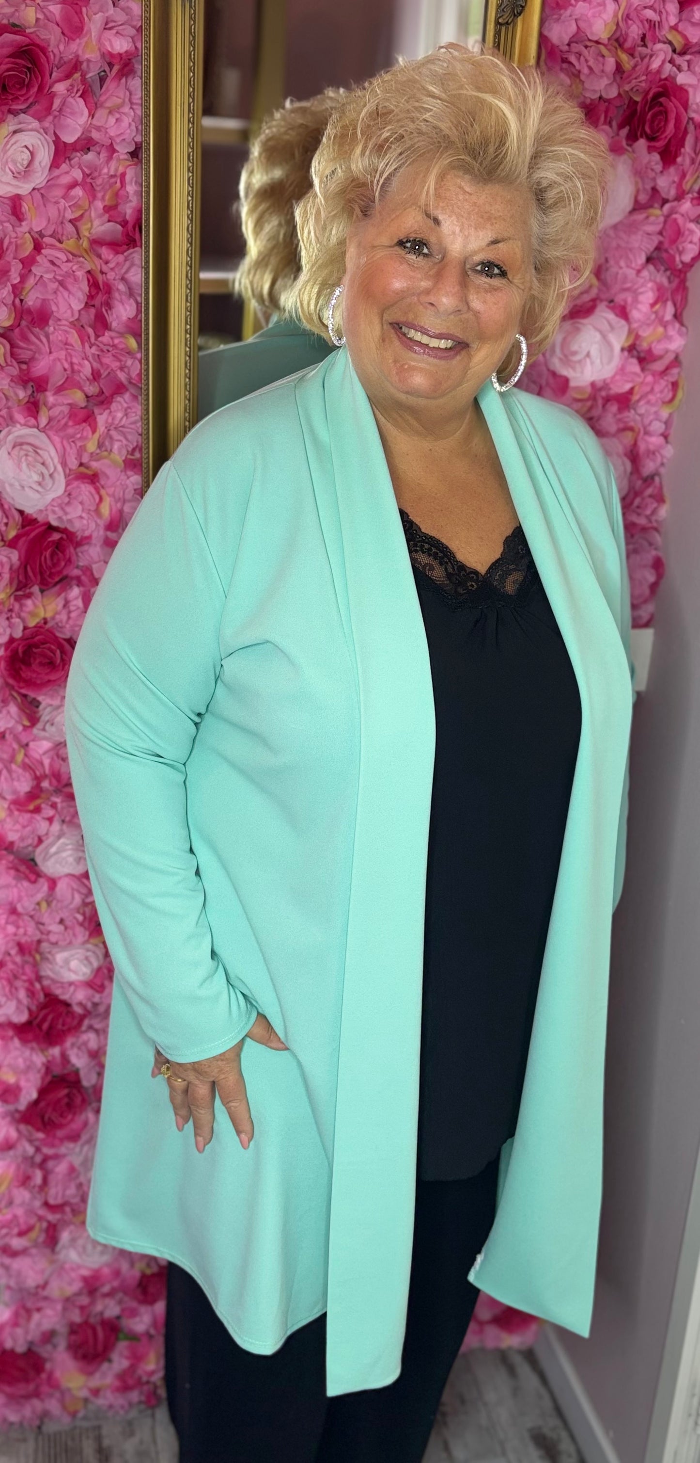 Vest Mint Plus size Maat 48 t/m 54