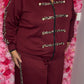 Comfy Set Mila Bordeaux Plus Size maat 48 t/m 52-54