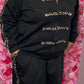 Comfy Set Mila Zwart Plus Size maat 48 t/m 52-54