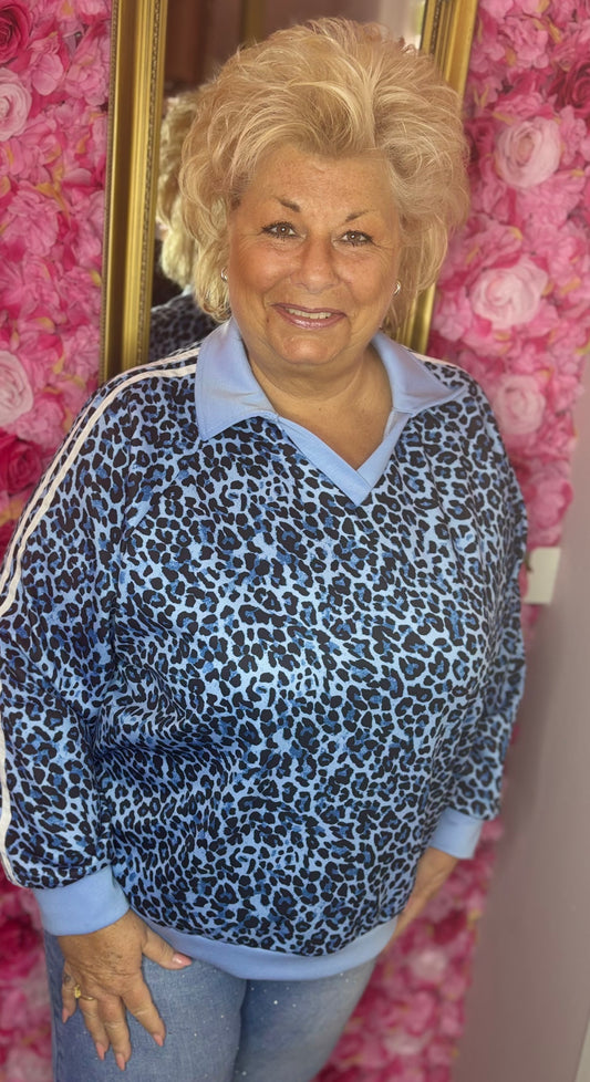 Sweater Daily Licht Blauw Plus Size Maat 46 t/m 54