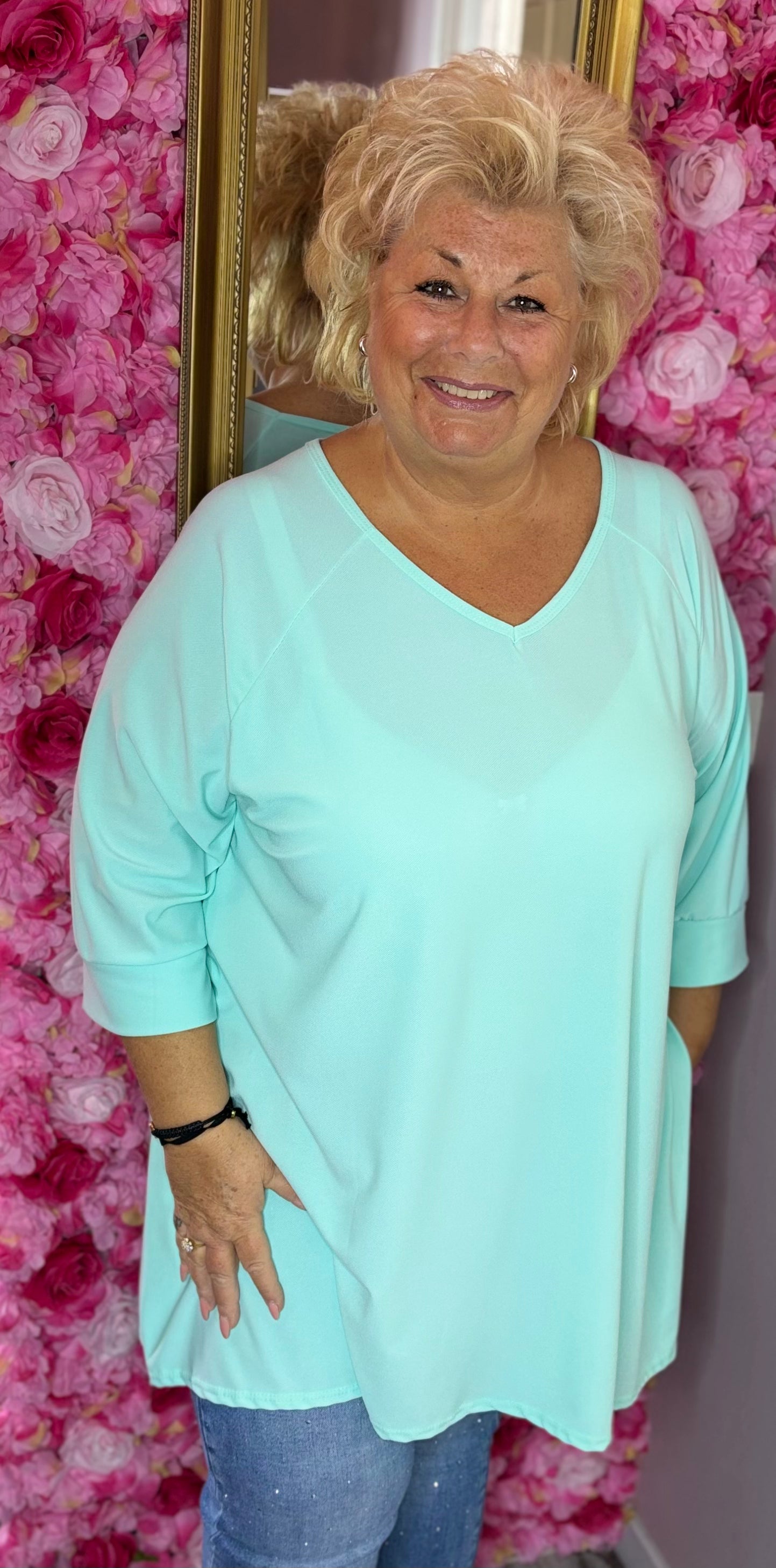 Tuniek Basic Mint Maat 46 t/m 54