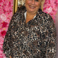 Blouse Roses Bruin Plus Size Maat 48 t/m 52-54