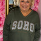 Sweater Soho Leger Groen Plus Size Maat 46 t/m 52-54
