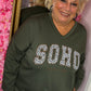 Sweater Soho Leger Groen Plus Size Maat 46 t/m 52-54