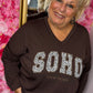 Sweater Soho Bruin Plus Size Maat 46 t/m 52-54