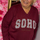 Sweater Soho Bordeaux Plus Size Maat 46 t/m 52-54