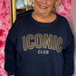 Sweater Icon Donker Blauw Plus Size Maat 46 t/m 54