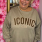 Sweater Icon Taupe Plus Size Maat 46 t/m 54