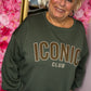 Sweater Icon Leger Groen Plus Size Maat 46 t/m 54
