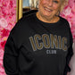 Sweater Icon Zwart Plus Size Maat 46 t/m 54