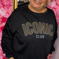 Sweater Icon Zwart Plus Size Maat 46 t/m 54