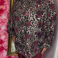 Blouse Roses Bordeaux Plus Size Maat 48 t/m 52-54