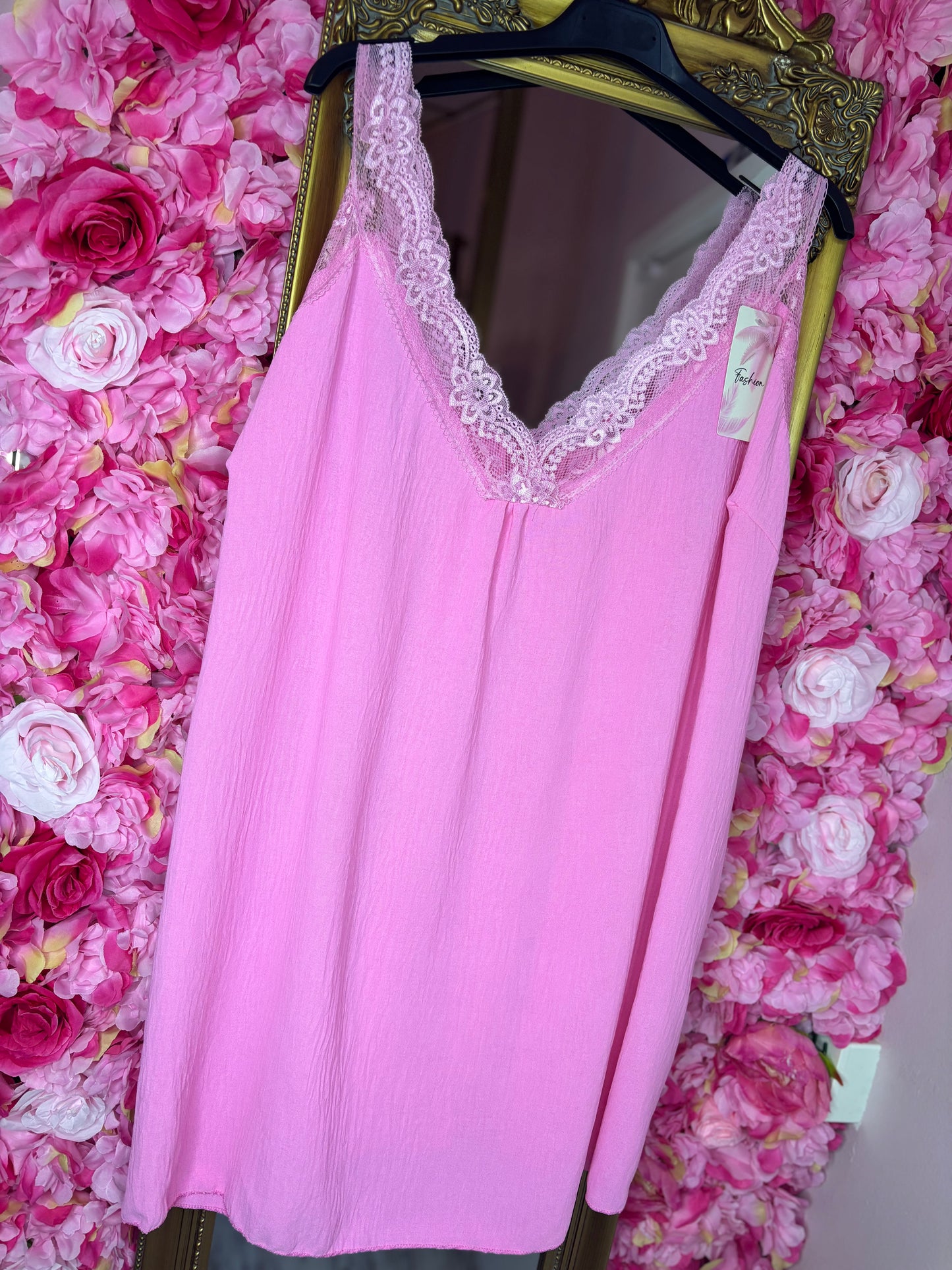 Top Chique Roze Plus Size Maat 48 t/m 54