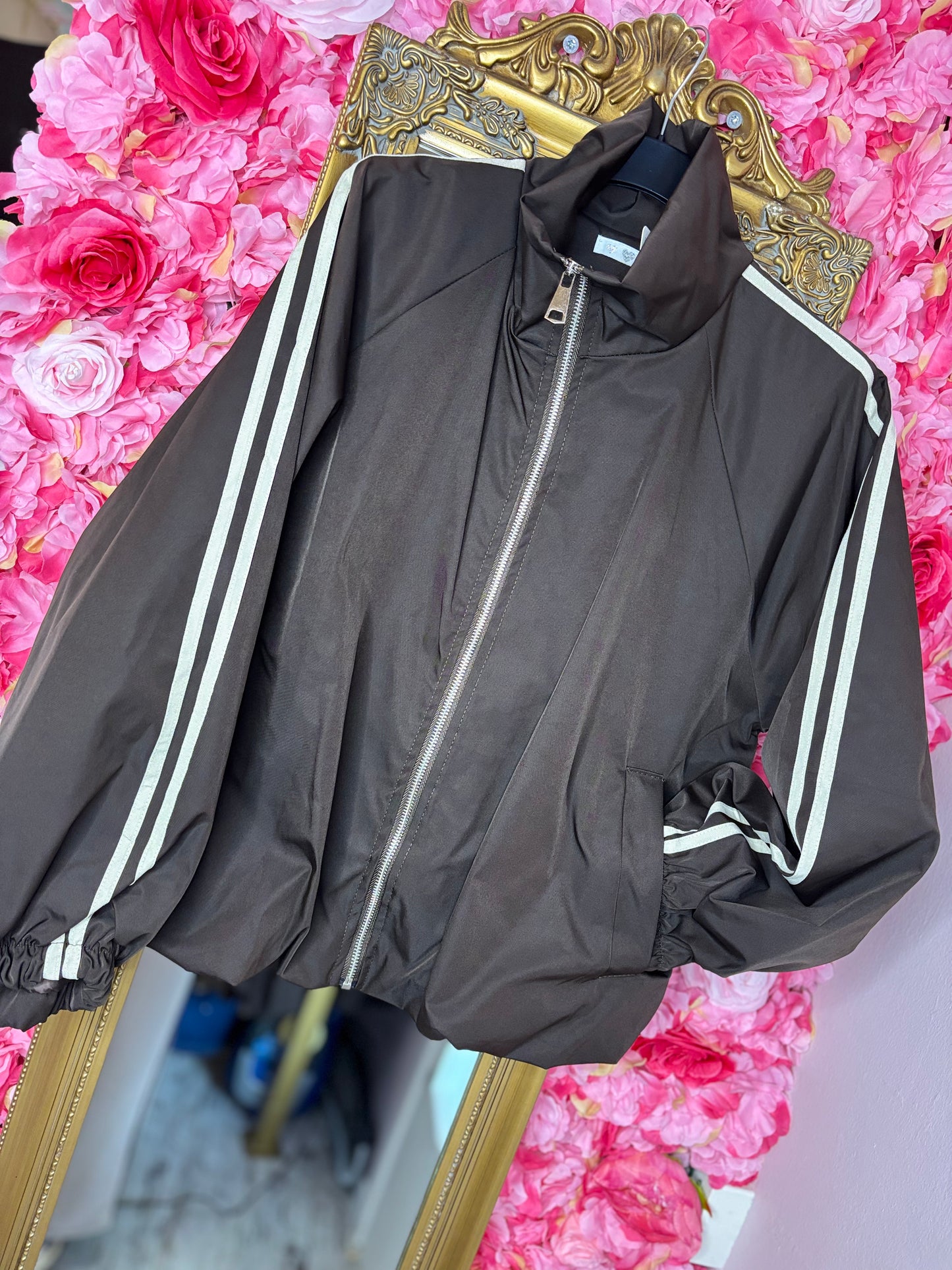 Bomber Stripe Shell Bruin tot maat 44