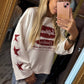 Long Sleeve Star Hustle Creme tot Maat 42
