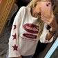 Long Sleeve Star Hustle Creme tot Maat 42