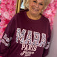 Jurk Sweaterdress Bordeaux Plus Size Maat 48 t/m 54