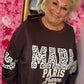 Jurk Sweaterdress Bruin Plus Size Maat 48 t/m 54