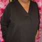 Jurk Basic Katoen Bruin Plus Size Maat 50 t/m 56