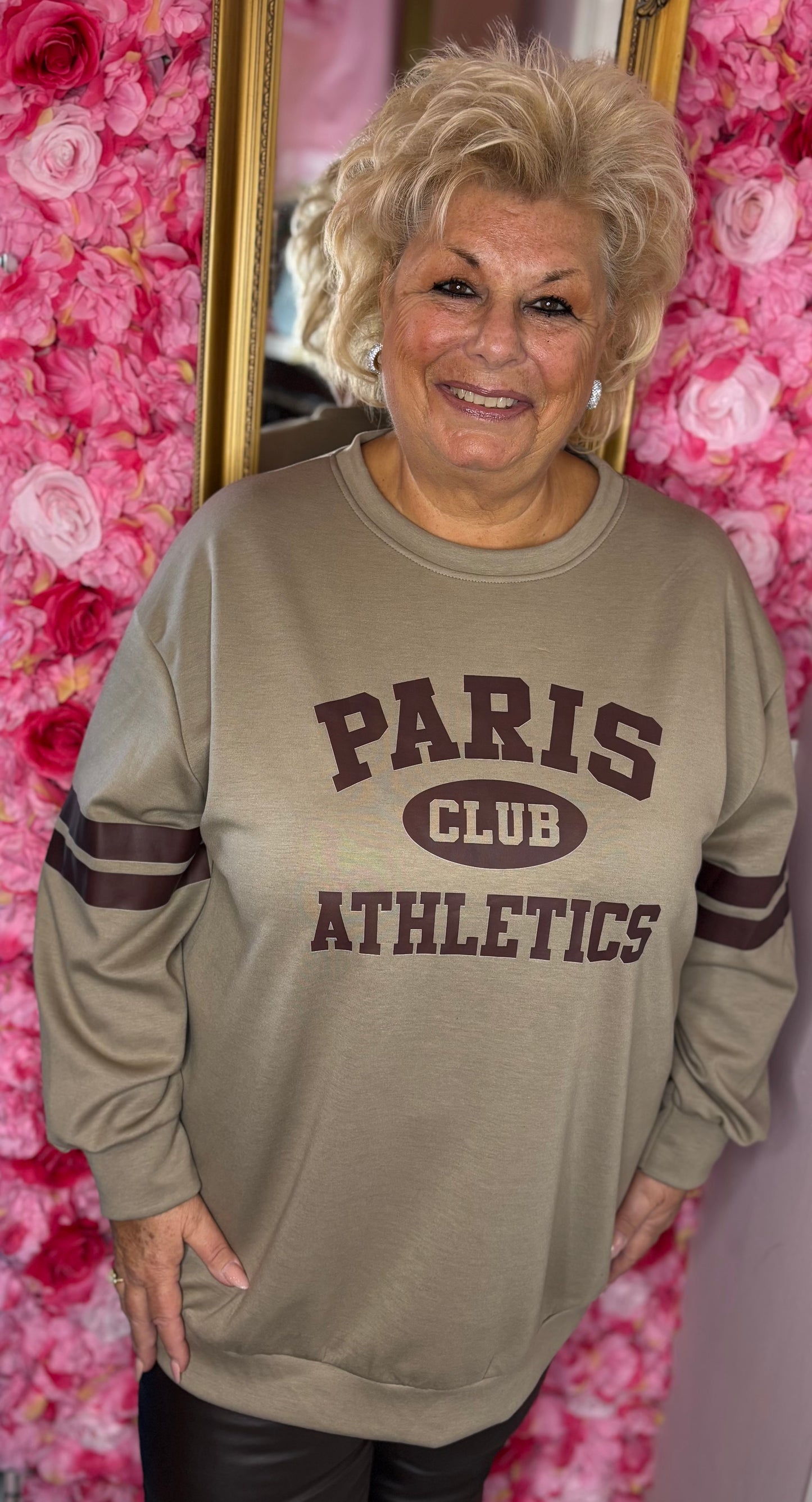 Sweater Paris Taupe Plus Size Maat 48 t/m 54